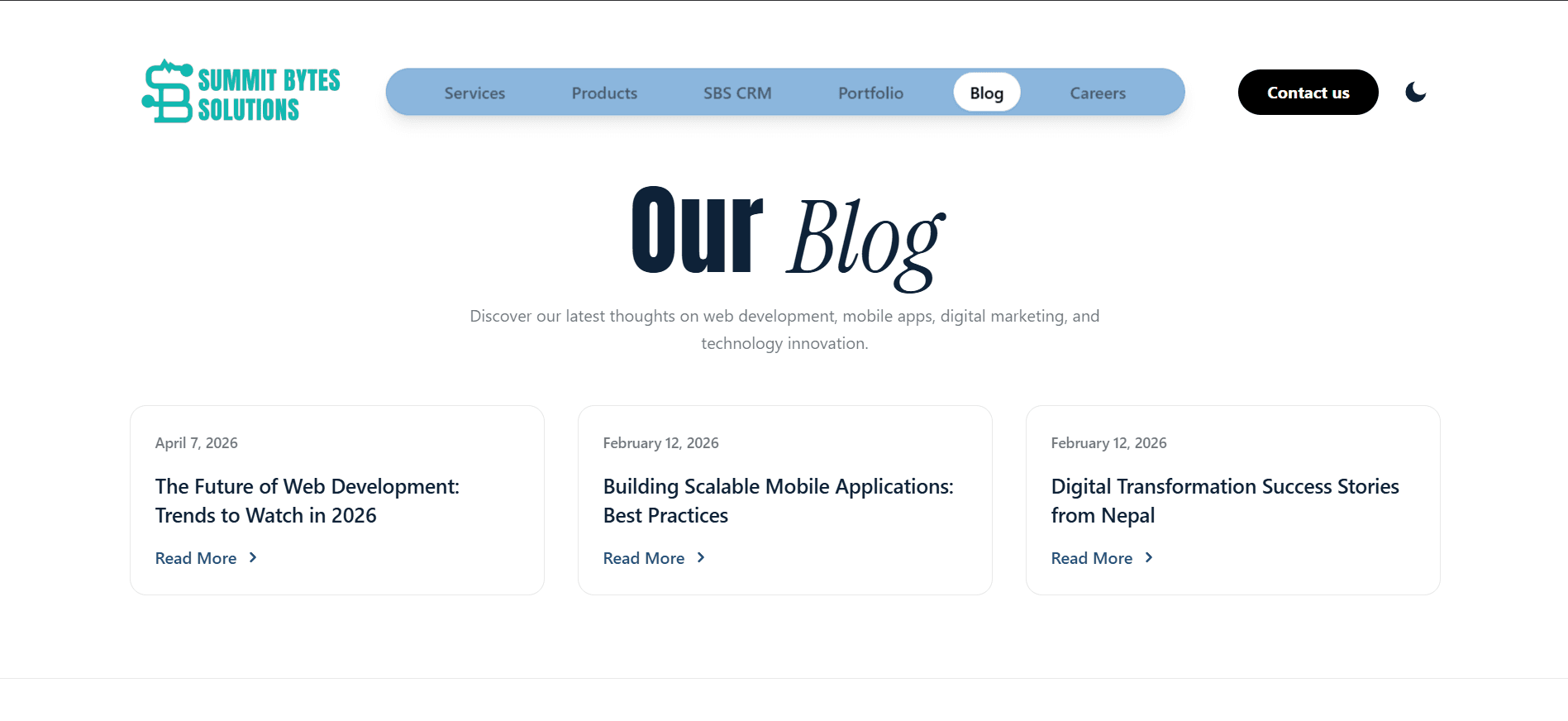 SummitBytes Blogs Light
